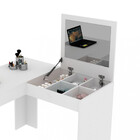 Penteadeira Escrivaninha Com Espelho Pe2021 Branco - Tecno Mo