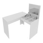 Penteadeira/escrivaninha De Canto 110cm Com Espelho Multimóve