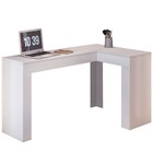 Penteadeira Escrivaninha De Canto Com Espelho Jade Branco - M