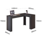 Penteadeira Escrivaninha De Canto Com Espelho Jade Preto - Mo