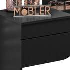 Penteadeira/escrivaninha De Canto Luna C/espelho - Preto Fos