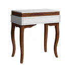 Penteadeira Escrivaninha Em Madeira Maciça Com Espelho E Gave