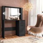 Penteadeira Escrivaninha Juliette Platinum Decor Preta