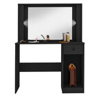 Penteadeira Escrivaninha Juliette Platinum Decor Preta