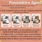 Penteadeira Escrivaninha Mesa Gaveteiro Mdf Led Camarim Nova