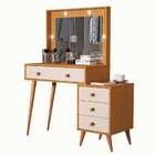 Penteadeira Escrivaninha Mesa Gaveteiro Mdf Led Camarim Nova