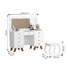 Penteadeira Feminina Com Assento Atlanta Branco