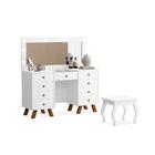 Penteadeira Feminina Com Assento Atlanta Branco