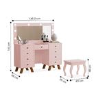 Penteadeira Feminina Com Assento Atlanta Rose