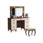 Penteadeira Feminina Com Assento Melbourne Malbec Off White