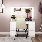 Penteadeira França Com Espelho Branco