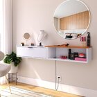 Penteadeira Hera Multifuncional Suspensa . Branco