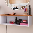 Penteadeira Hera Multifuncional Suspensa . Branco