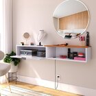 Penteadeira Hera Multifuncional Suspensa . Branco