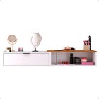 Penteadeira Hera Multifuncional Suspensa . Branco