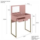 Penteadeira Industrial Lady Design Inovador Rose