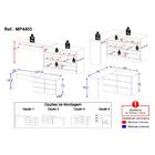 Penteadeira Infantil 231,5cm Com 6 Gavetas Flex Multimóveis M