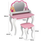 Penteadeira Infantil Barbie Com Banqueta Branco/rosa - Pura M