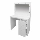 Penteadeira Infantil Com Espelho Valência Espresso Móveis Bra