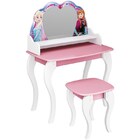 Penteadeira Infantil Frozen Disney Com Banqueta Branco/rosa -