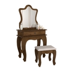 Penteadeira Infantil Laila Premium Com Banqueta Canela