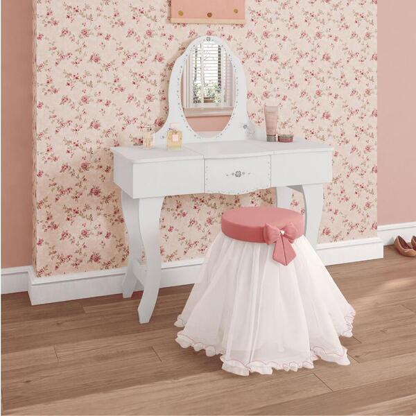 Penteadeira Infantil Make Com Banqueta Encanto - Pura Magia