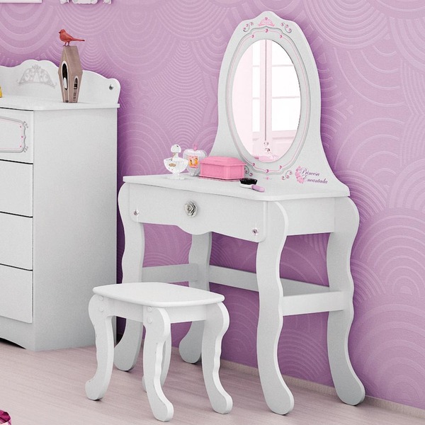 Penteadeira Infantil Princesas Encantada Clean - Pura Magia