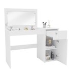 Penteadeira Iracema Com Tampo Porta Objetos Com Espelho 1 Gav