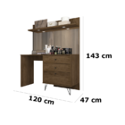 Penteadeira Jb 7909 Canela - Jb Bechara