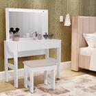 Penteadeira Jb Bechara 7500 Branco Com Led E Banqueta Quarto