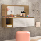 Penteadeira Joy Peternella Moveis Cor Nature Branco