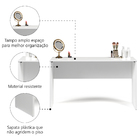 Penteadeira Kali 1,10m Branco Ej Móveis