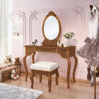 Penteadeira Luis Xv - Edn Móveis - Naturale