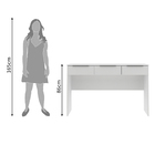 Penteadeira Madesa Camarim Carly com 3 Gavetas (Sem Painel)