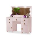 Penteadeira Madri Exclusiva Rosa Com Porta Joias Mdf