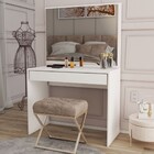 Penteadeira Magnifique 1 Gaveta Com Divisória E Espelho Branc