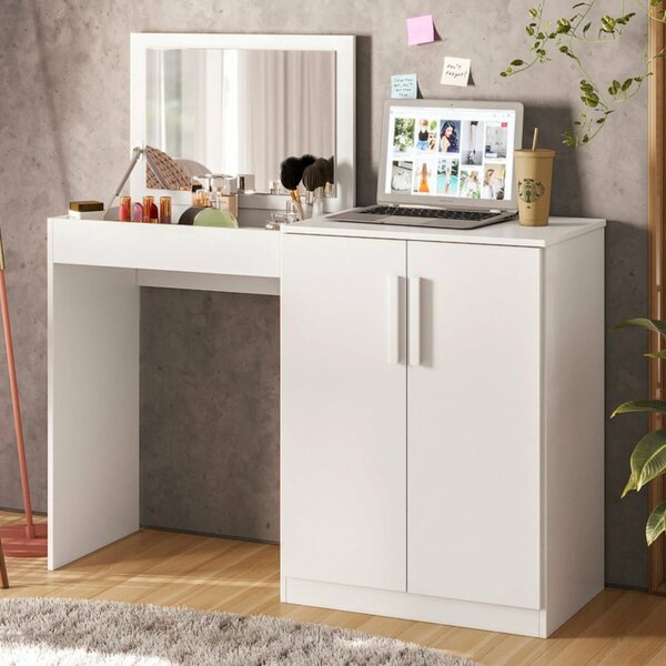 Penteadeira Multiuso 100% Mdf 2 Portas Branco