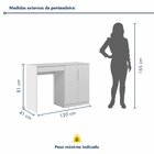 Penteadeira Multiuso 100% Mdf 2 Portas Branco