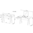 Penteadeira Multiuso Escrivaninha Lorena 1 Porta 2 Gavetas Co