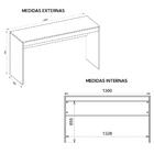 Penteadeira Para Quarto Aparador Marrom Michelle Caemmun