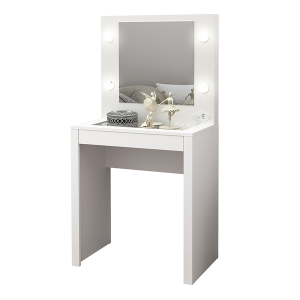 Penteadeira Para Quarto Decorativa Pe2017 Mpd Branco G69 - Gr