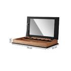 Penteadeira Portátil Decor 1 Gaveta 1 Espelho - Imbuia/preto