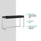 Penteadeira Preta E Tubos Cromados Carraro