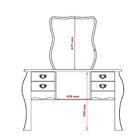 Penteadeira Princesa - Branco