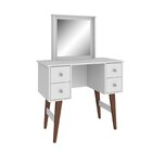 Penteadeira Retrô 4 Gavetas  Branco