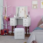 Penteadeira Retrô 4 Gavetas  Branco