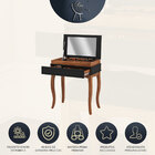 Penteadeira Retrô / Aparador Austrália 01 Gv 73cm Pés Madeira