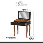 Penteadeira Retrô / Aparador Austrália 01 Gv 73cm Pés Madeira