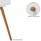 Penteadeira Retrô Com Espelho Cristal  Branco