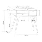 Penteadeira Retrô Com Espelho Cristal  Preto